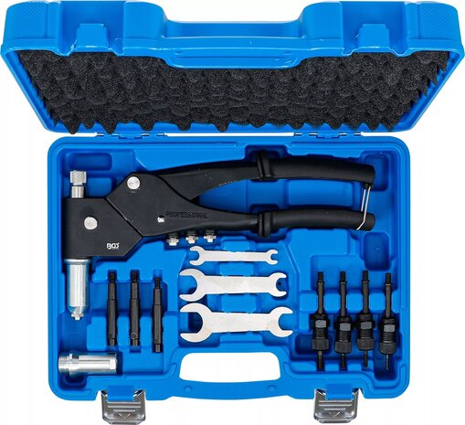 Riveter Set for Standard, Nut and Stud Rivets