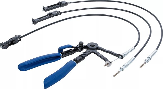 Hose Clamp Pliers with interchangeable Bowden Cables 635 - 670 mm