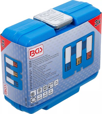 Protective Impact Socket Set (1/2) Drive 3 pcs