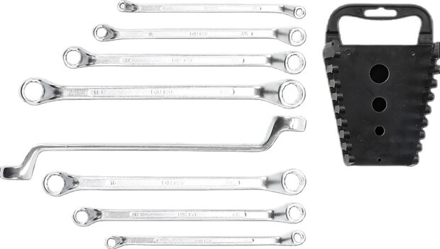 Double Ring Spanner Set offset 6 x 7 - 20 x 22 mm 8 pcs