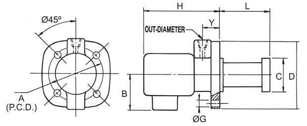 Under Water Cooling Pump 180mm 1/8 HP