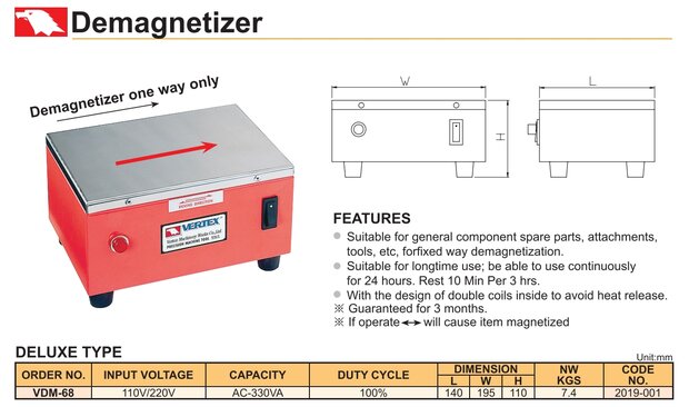 Demagnetizer 1.5A