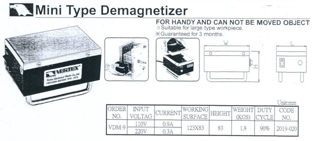 Demagnetizer 0.3A