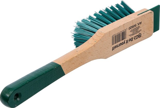 Lawnmower Brush with Scraper