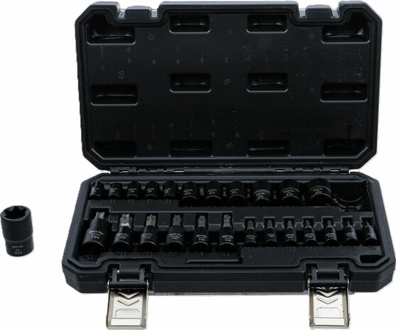 Bit Socket / Socket Set (1/4), (3/8), (1/2) Drive E-Star / T-Star (for Torx) 25 pcs