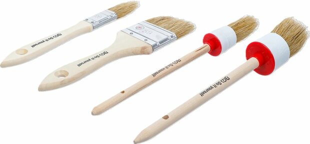 Flat and Round Brush Set 4 pcs