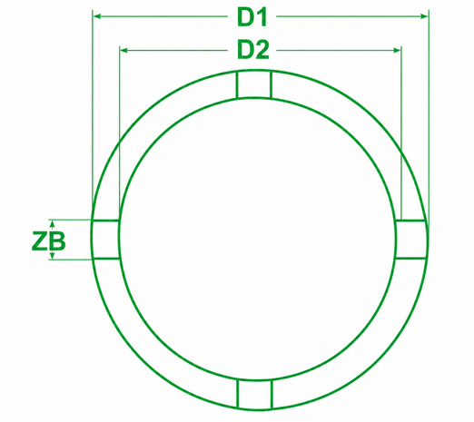Groove Nut Socket with External Tooth, KM1