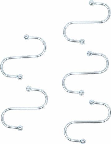 Hook Set S-Shape 75 mm 5 pcs