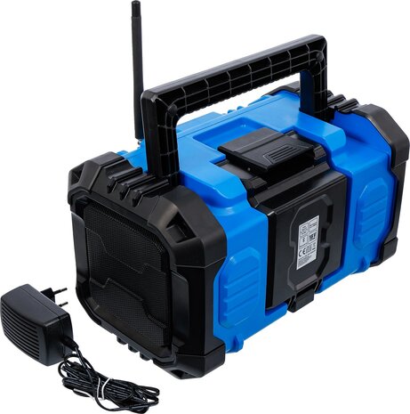 Cordless DAB Radio Hybrid 18 V and 230 V without rechargeable Battery