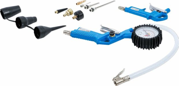 Air Blow Gun and Pistol-Grip Air Inflator Set 10 pcs