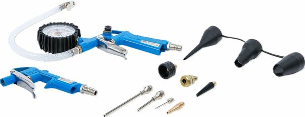 Air Blow Gun and Pistol-Grip Air Inflator Set 10 pcs