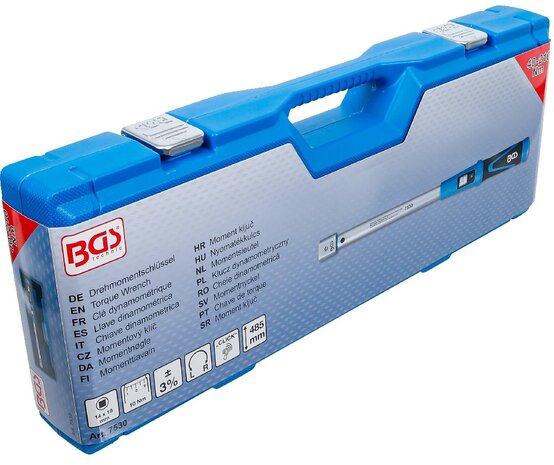 Torque Wrench 40 - 210 Nm for 14 x 18 mm Insert Tools