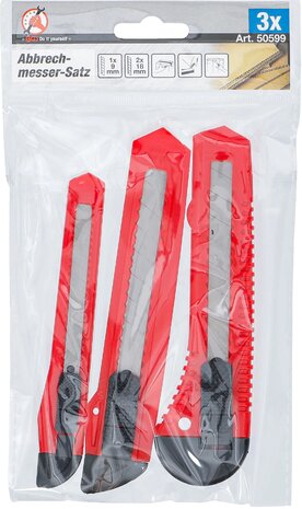 Snap-Off Blade Knife Blade Width 9 / 18 mm 3 pcs