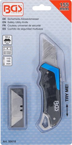 Safety Utility Knife 155 mm