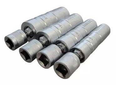 Spark Plug Socket Set 3/8 Magnetic Flexible 4-Piece