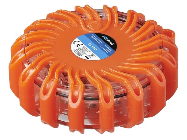 16 LED Orange Warning Disc