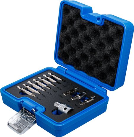 Screw Extractor Set for damaged T-Star (for Torx) T10 - T55 11 pcs