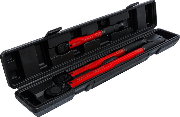 Torque Wrench Set (1/4) 2 - 24 Nm, (3/8) 19 - 110 Nm, (1/2) 28 - 210 Nm 3 pcs