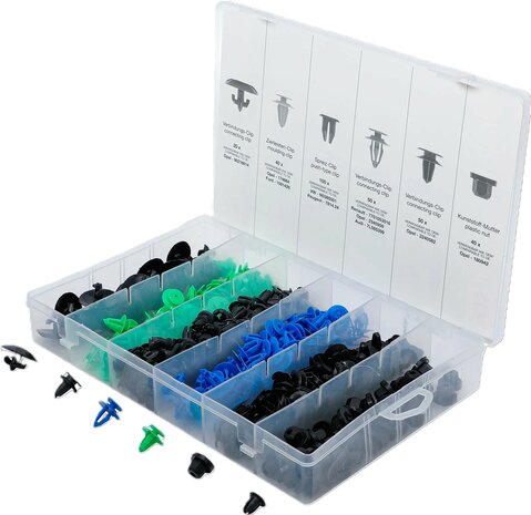 300-piece Automotive Clip Assortment for Opel