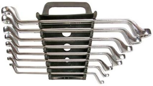 Double Ring Spanner Set offset 6 x 7 - 20 x 22 mm 8 pcs