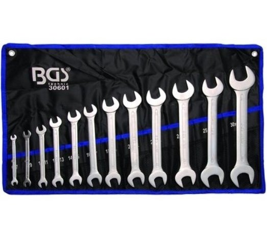 12-piece Double Open End Spanner Set, 6 - 32 mm