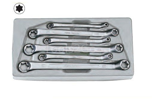 Offset wrench set (75° bowed) 6pc