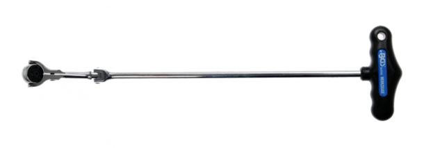 Flexible Ratchet with T-Handle external square (1/4)