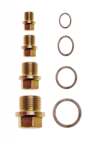 Oil Drain Plug Screws and Aluminium Seal Ring Assortment 534 pcs.