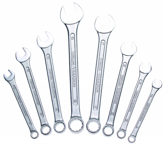 Combination Spanner Set 8 - 19 mm 8 pcs