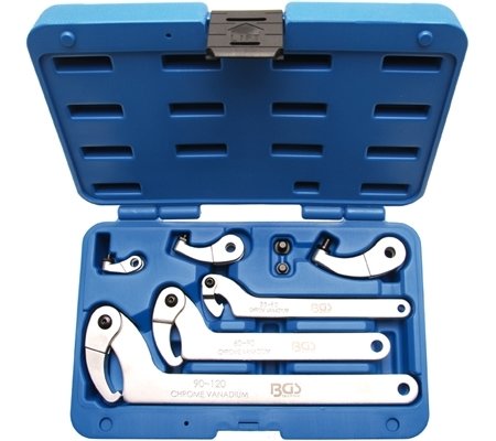 Hook Wrench Set 35 - 120 mm 8 pcs