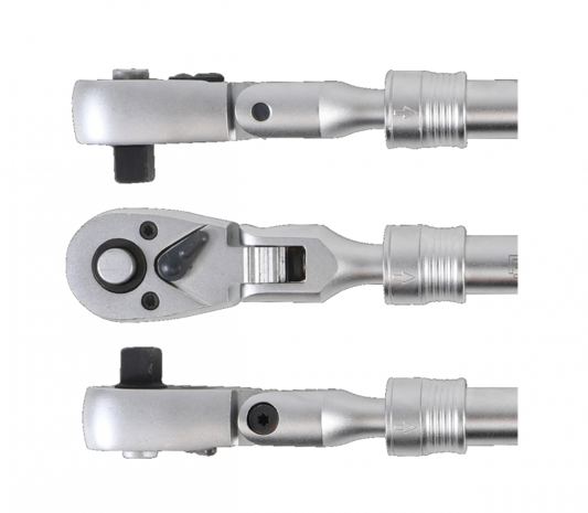 Reversible Ratchet, extendable, bendable 10 mm (3/8) 240 - 340 mm