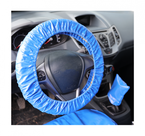 Protective seat and steering wheel cover universal imitation leather