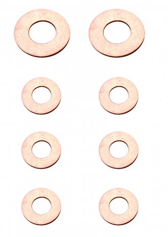 Injectors Copper Ring Assortment, 150 pcs.