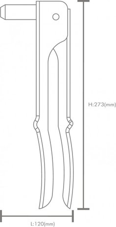 Combi-riveteertang 2in1