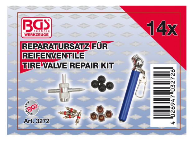 Tyre Valve Repair Kit 14 pcs.