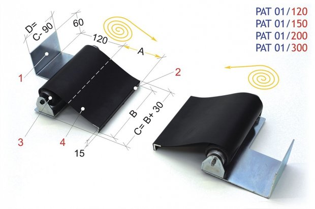 Roll-up 1500mm, -2,20kg