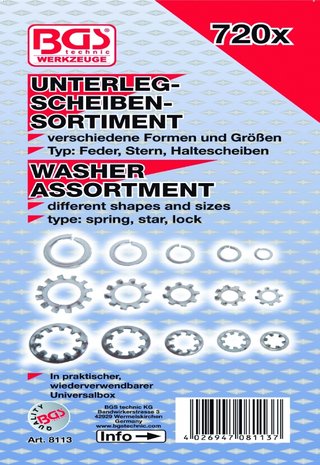 720-piece Washer Assortment