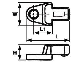 Toggle key for torque wrench