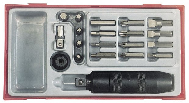 Impact driver set tc-tray 1/2 20pcs