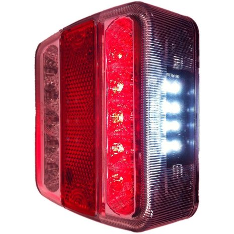 Rear light 4 functions 98x105mm 14LED