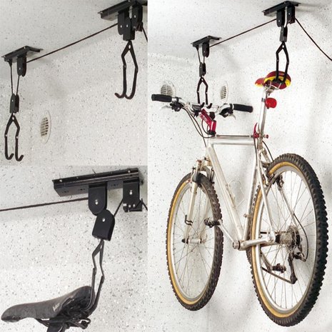 Ceiling mounted bike lift