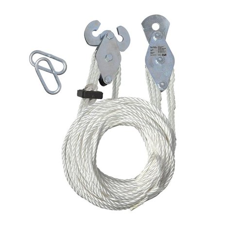 Pulley hoist with 20M nylon rope