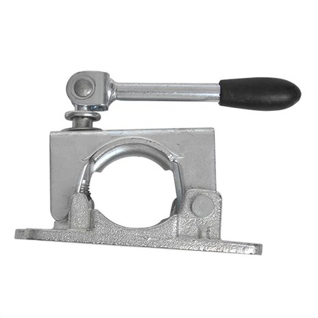 Clamp 48mm cast iron with tilting lever for jockey wheel
