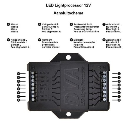 LED Light processor 12V for trailers