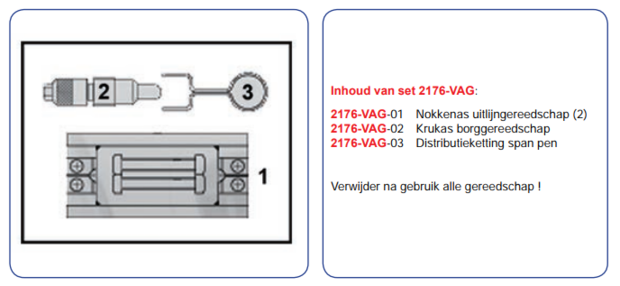 Time adjustment set 2.4 - 3.2 VAG