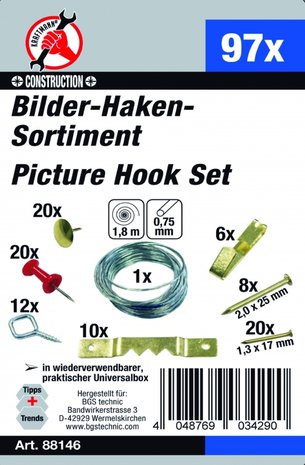 97-piece Picture Hook Assortment