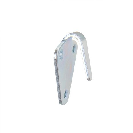 Metal rope hook 40x45 mm curved 10 pieces