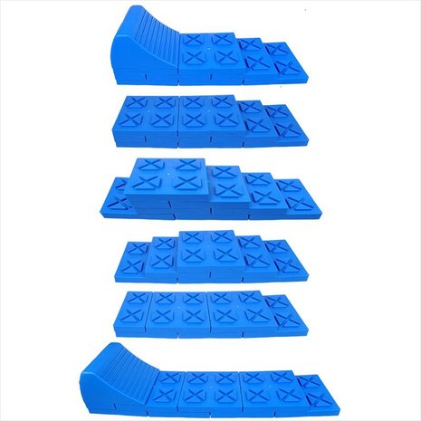 Multifunctional ramp block stackable