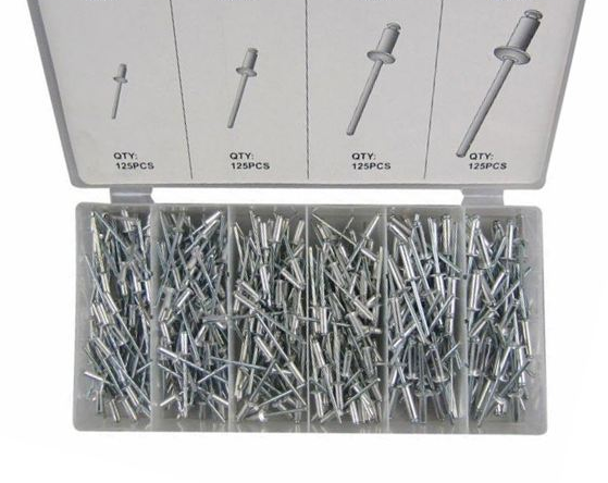 Aluminum Rivet Assortment 500pc