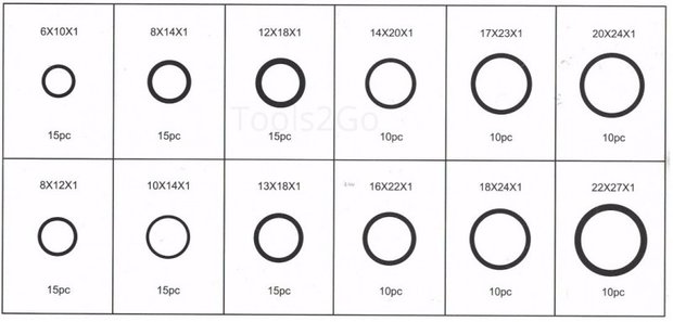 Copper Washer Assortment 150pc
